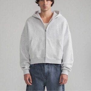 elwood grey zip-up hoodie